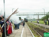 Zabytkowy parowóz przyjechał do Dobrego Miasta (3)
